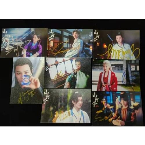 WORD OF HONOR Zhang Zhehan Gong Jun Autographed Photo 4*6 RP Ver 8 Photos Set GIFTS COLLECTION 072021