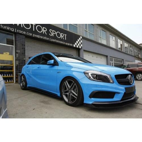 Suitable for Benz W176 a Grade A180 200l Modified Small Surround A45amg Carbon Fiber Front Shovel Side Skirt with Rear Lip