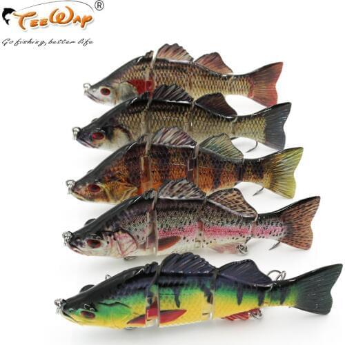 Fishing Lures 14cm 80g 4-Segement Isca Artificial Pike Lure Muskie Fishing Lures Swimbait Crankbait Hard Bait Fishing Accessory