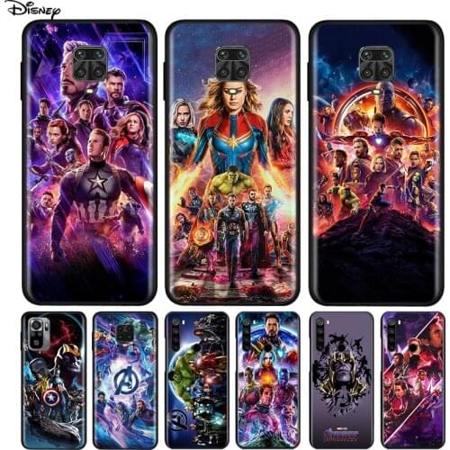 Silicone Cover Marvel The Avengers For Xiaomi Redmi Note 10 10S 9 9C 9S Pro Max 9T 8T 8 7 6 5 Pro 5A 4X 4 Phone Case