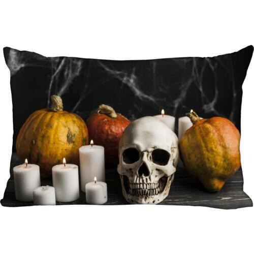 Nice Halloween Party Pillow Case Gothic Custom Pillowcase Cover Cases Gift Zippered Rectangle Wedding Decorative Pillow Case