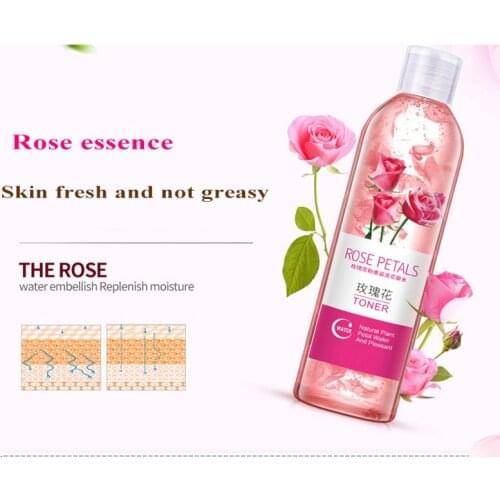 Shrink Pore Anti-aging Whitening Moisturizing Oil Control Skin Toner Firstsun Rose Petal Essence Water Toner 250ml