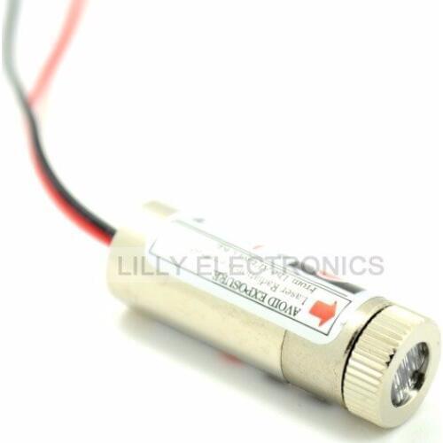 Brand NEW 5 pieces 650nm 5mW Red Laser Cross Module 12x35mm 3-5VDC