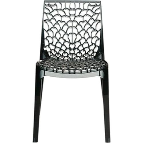 Nordic style acrylic dining chair household adult back chair modern simple dining chair plastic chair luxury transparent chair