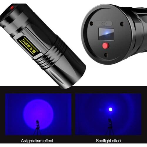 1800lm Four-Light Source Fishing Light, LED Light For Fish Waterproof Blue White Yellow Purple Flashlight Fishing Accessories