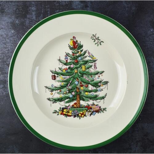 1 Pcs 6.5 INCH Christmas Tree Ceramic Breakfast Plate Beef Dishes Dessert Dish Fruit Snack Plate Simple Creative Plate