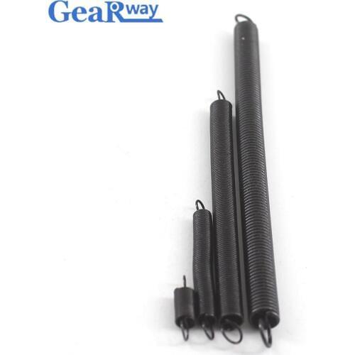 Gearway 10pcs Extension Spring with Hooks Small Extension Spring 0.5mm Thickness 15-70mm Length Spring Steel Tension Springs
