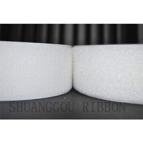 2''Width x 5yards .General Sewing fastening Tape, Sew-on hook and loop sticky ribbon white