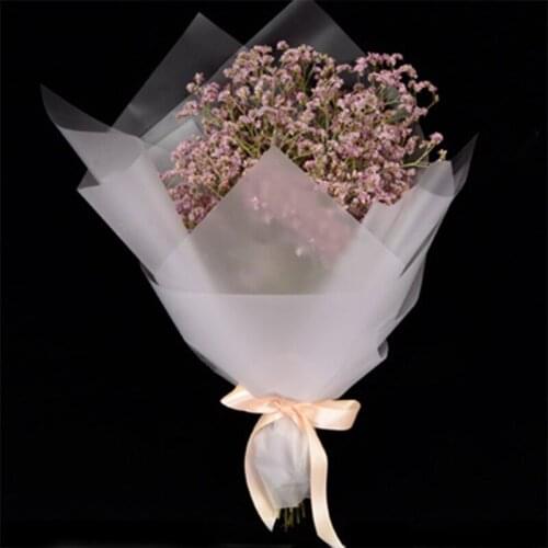 20pcs/set Waterproof Flower Wrapping Paper Semi Transparent Foggy Paper Flower Bouquet Wedding Decor For DIY