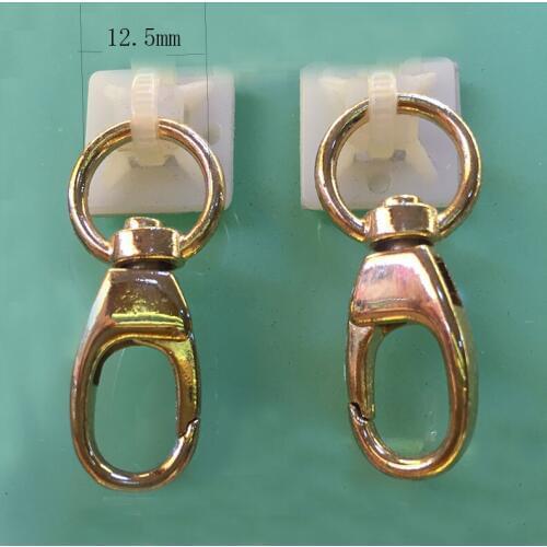 50 Pcs - Gold Small Swivel Clasps Lobster ,1/2 inch (12.5mm) Claw Hooks Hook