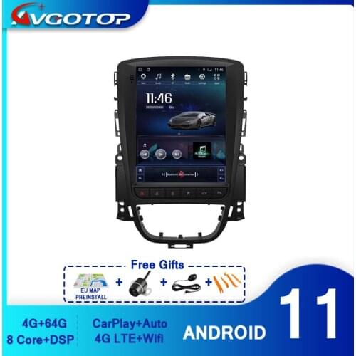 AVGOTOP Android 9.0 Tesla vertical screen Car Radio GPS Multimedia for Opel Astra J Vauxhall Holden 2010-2013 Vehicle DVD Player