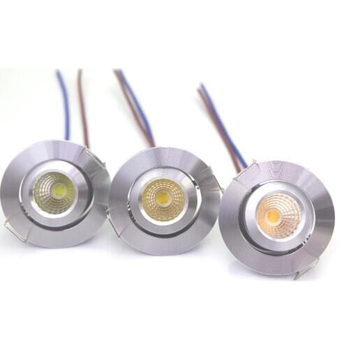 Free Shipping 8pcs Mini 3W LED light Recessed Ceiling Lamps Downlights Bulbs for Cabinet Counter Showcase Dimmable ONDENN