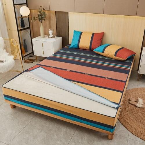 Mattress Cover printing Waterproof Mattress Protector Soft Cozy Anti-mite Breathable Fitted Bed Sheet Adults Children Bedspread