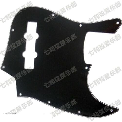 Black 3-Ply Bass Guitar Pickguard Anti-scratch Plate 10 Hole with Mounting screw