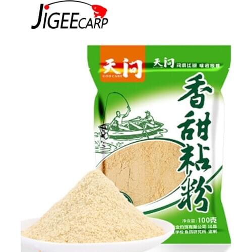 JIGEECARP 1 bag Carp Fishing Groundbait Flavours Additive Fishing Lure for Carp Powder Bait Additive Sweet Flavor 100g a Bag