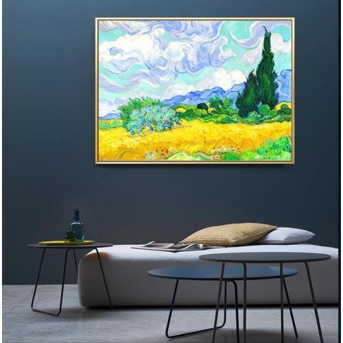 Famous Oil Painting Van Gogh Irises Wall Art Pictures For Living Room Abstract Starry Sky HD Canvas Painting Posters And Prints