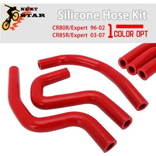 Motorcycle Red Radiator Hoses Set For Honda CR80R/Expert CR 80R 1996-2002 CR85R/Expert CR 85R 2003-2007
