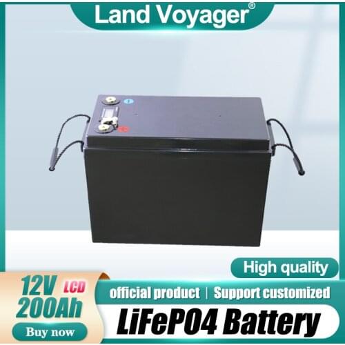 Land Voyager 12v 200Ah High safety good discharge Lifepo4 lithium battery pack 12.8v battery electric bike for electric bike