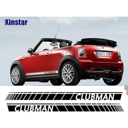 Car side strip sticker car exterior decoration for BMW Mini Clubman R55 F54