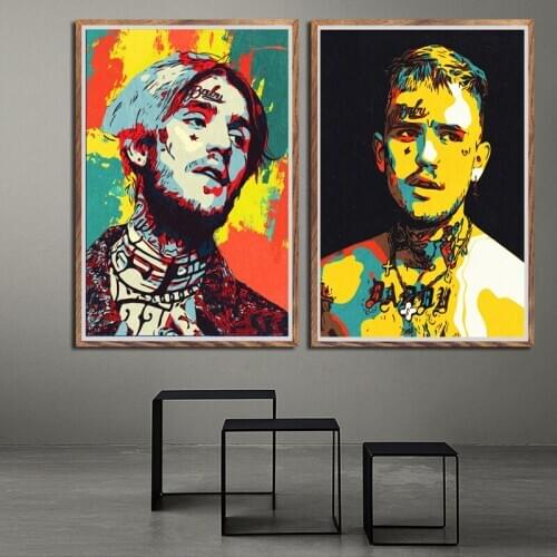 Poster And Prints New Painting Lil Peep Hip Hop Rapper Music Singer Star Art Canvas Wall Pictures Home Decor quadro cuadros