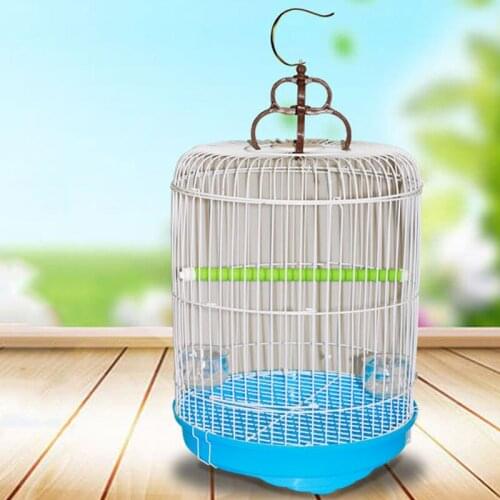 Parrot Bird Cage Iron Hook Hanging Parrot Bird Cage Decoration Washable Pet Supplies