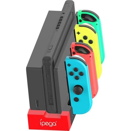 Portable PG-9186 Controller Charger Charging Dock Standing Station Holders for Nintendo Switches Game Console With Indicators