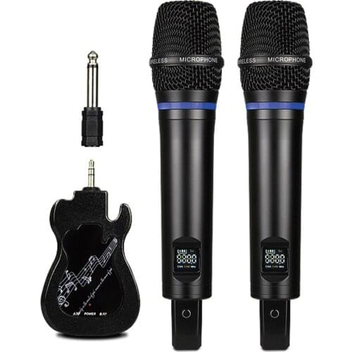 TRAVOR 3.5mm Microphone Portable Wireless Microphone with Adjustable Frequency Dynamic for PC Karaoke Mic Chatting Network Video