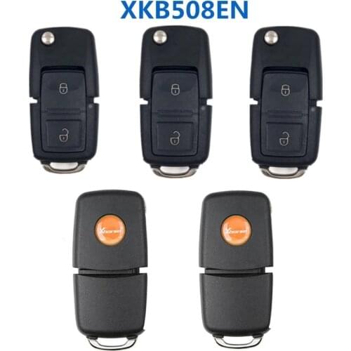 5pcs VVDI2 XKB508EN Remotes for V W B5 Style Universal Remote Key 2 Buttons for Xhorse VVDI MINI Key Tool Programmer