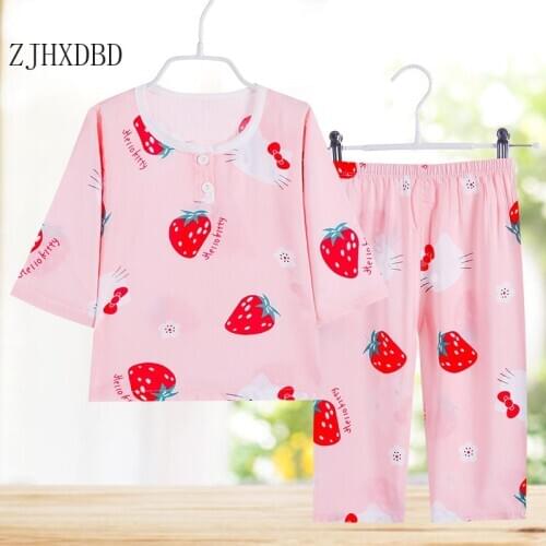 Christmas Pajamas Girls Pajamas Sets Baby Sleepwear Cotton Kids Pyjamas Sets Children Nightwear Children Home Wear Kids Clothes