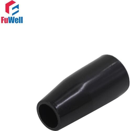 6pcs M8 x 40mm Long Sleeve Knob Machine Tool Replacement 8mm Thread 40mm Length Bakelite Black Hand Sleeve Lever Knob