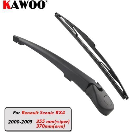 KAWOO Car Rear Wiper Blade Blades Back Window Wipers Arm For Renault Scenic RX4 Hatchback (2000-2005)355mm Auto Windscreen Blade