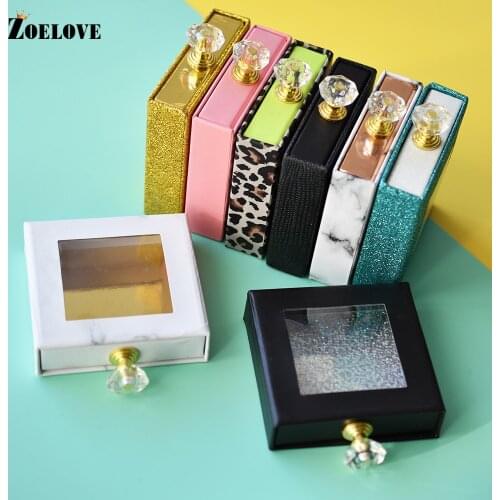 Eyelash Packaging Box False Eyelashes Set Wholesale Mink Eye Lashes Pack Beauty Lash Cases Boxes Bulk Fake Lashes Box Case