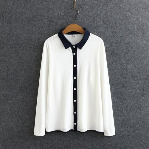 Plus Size Womens Long Sleeved Solid False Buttons Shirts Casual Cute Spring Summer Muslim Tops