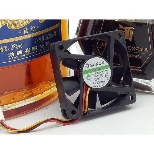 Free Shipping For SUNON KDE1206PHV1 DC 12V 1.8W connector 60x60x15mm Server Square fan