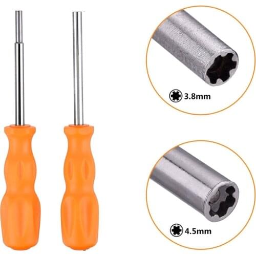 3.8mm + 4.5mm Security Screwdriver Tool Bit Gamebit Compatible with N-GC N-ES N-64 S-NES SEGA Game Cartridge