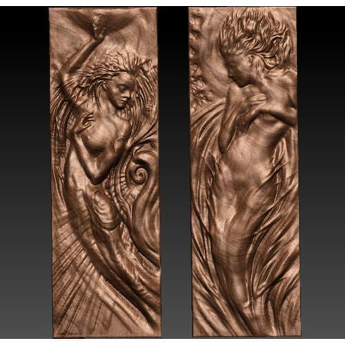 3D Relief Model in STL format CNC Router Carving Engraving Artcam aspire -sexy women