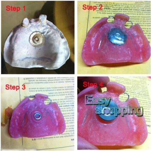 8Pcs Dental Sucker Denture Plate Retention For Full Upper Denture Or Acrylic Partial Denture