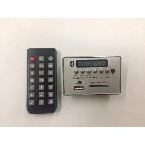 Bluetooth Module WAV+WMA+MP3 decode board 12v Digital LED player FM Radio car Silver