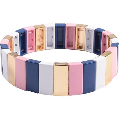 Hematite miuki beads rainbow strap bracelet girl vsco tila bead myuki set armband friendship bracelets summer jewelry 2020