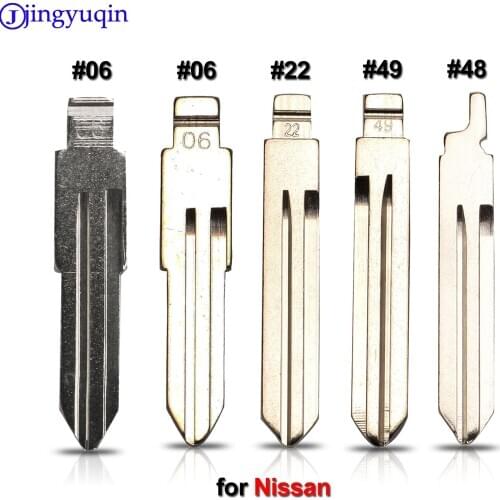 Jingyuqin 10p For Nissan Qashqai J10 J11 X-Trail t31 t32 kicks Tiida Pathfinder Murano Note Juke Car Key #06 #22 #49 #48 Blade