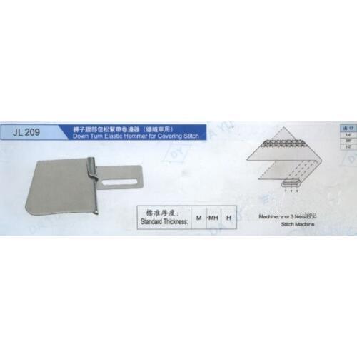DAYU209 Down Turn Elastic Hemmer for Covering Stitch good quality folder sewing tools SEWING MACHINE SPARE PARTS JL209