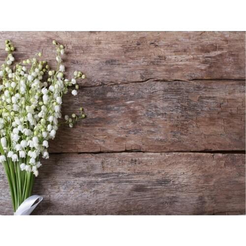 Planks Backdrop Brown Board and Hydrangea Photography Background Holiday Celebration Photo Booth Studio Decor