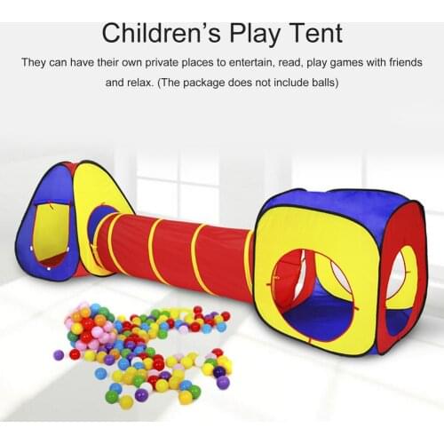 Baby Crawl Tunnel Tent House Kids Indoor Outdoor Play Wave Ocean Ball Pool Pit Toys Foldable Children Play Tents Game House