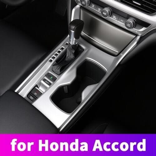 For 10th Honda Accord 2018 2019 decorative accessories Central control gear panel decorative frame shifting panel carbon fiber f
