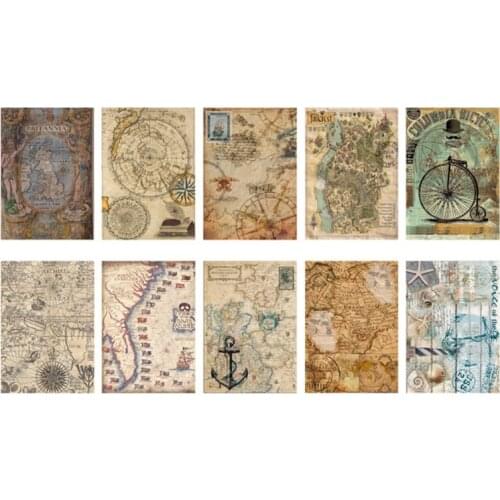 Vintage Scrapbook Paper Album Scrapbook Journal Card Decoration for Hand Account Decor DIY Origami Packaging Gift Box