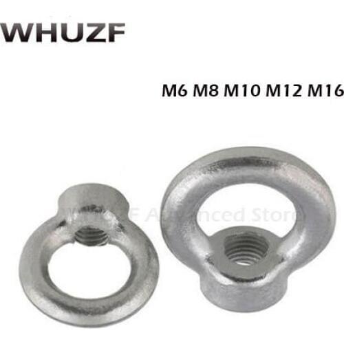 Eye nut zinc plated M6 M8 M10 Lifting eye nuts and Eye bolts Stainless steel Ring eyebolt Ring nut