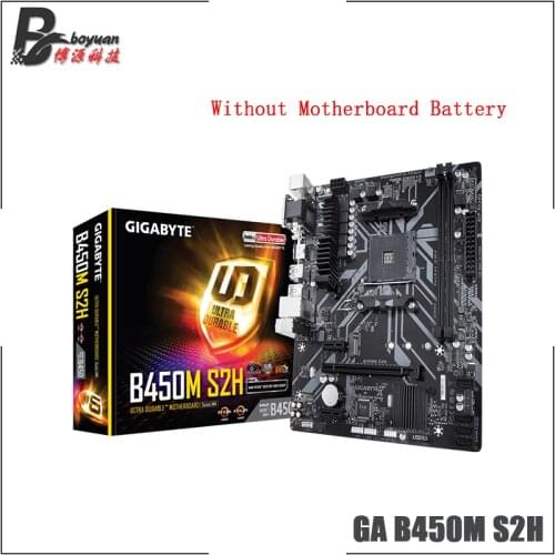 Gigabyte GA B450M S2H (rev. 1.x) Micro ATX AMD B450 2-DDR4 USB 3.1 Gen1 VGA DVI-D 32G M.2 slot Double Channel AM4 Motherboard