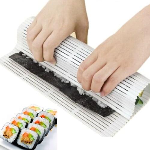 ILFML Sushi Tool PP Rolling Mat Kitchen DIY Onigiri Rice Roller Chicken Roll Hand Maker Kitchen Sushi Maker Tools