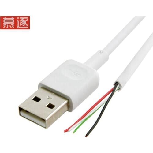 USB2.0 male to open non welding data line DIY OEM connecting wire four core wire 70cm