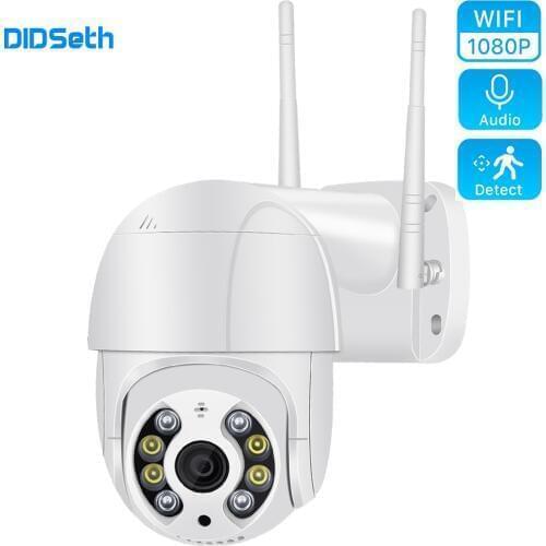 DIDSeth Wifi PTZ IP Camera 2/3/5MP Super HD 4X Digital Zoom Two Way Audio Wireless AI Human Detection IP66 Outdoor Security Cam